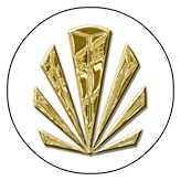 DAROUND 602 GD WT Gold Sunburst White Background copy